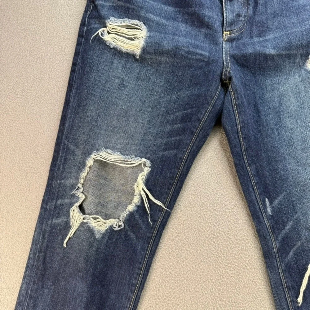 Lucky Brand Jeans‎ Women 6/28 Blue Sienna Boyfriend Distressed Seagraves Denim